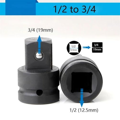 1/4"" 3/8"" 1/2"" 3/4"" 1"" Air Impact Socket Adapter Metric Pneumatic Adaptor Converter Joints Ratchet Impact Wrench (Size : 12 34) - size: 12 34