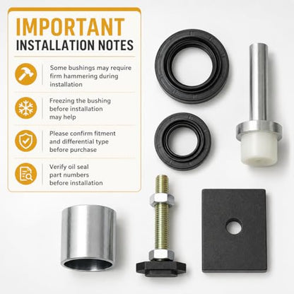 CV Axle Bearing Puller Seal Kit for Toyota 8" Clamshell Differential, 03-18 4Runner, 05-18 Tacoma, 07-14 FJ Cruiser, Replaces 18195, with Oil Seals