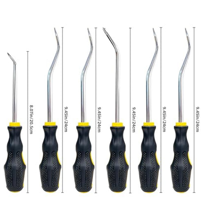 KJE 6-Piece Auto Trim Removal Tool Set with Soft Grip Handles | Car Trim Removal Tool Kit for Interior Panel and Clip Fastener Removal with Storage Bag