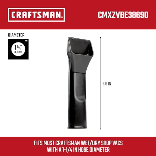 CRAFTSMAN CMXZVBE38690 1-1/4 in. Car Nozzle Wet Dry Vac Attachment - size: Car Nozzle