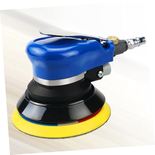 Lurrose 5 Inch Pneumatic Car Polishing Machine Dual-Action Wax Polisher with Wrench for Automotive and Furniture Detailing 1 Set US Plug