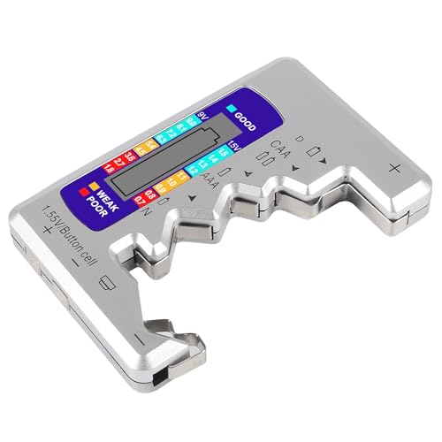UMLIFE 2PACK BT-886 Battery Tester Checker BatteryTester for Battery C D 9V AA AAA 1.5V -Silver - color: 2PCS BT-886 Sliver
