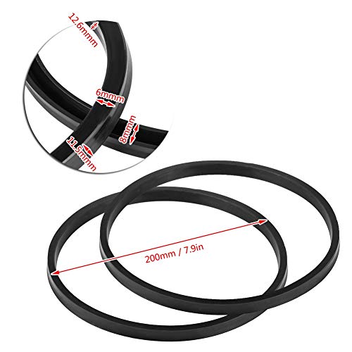 Aramox Tire Changer Seals, Rubber Bead Sealer for Tires, Bead Breaker Cylinder Seals, Bead Breaker Loosener for Tire Changer Machine Air Cylinder, 186mm / 7.3in (200mm) - size: 200mm