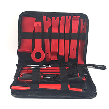35PCS Trim Removal Tool Set, Car Door Panel & Audio Clip Pliers, Fastener Remover, Automotive Interior Plastic Pry Tools Kit