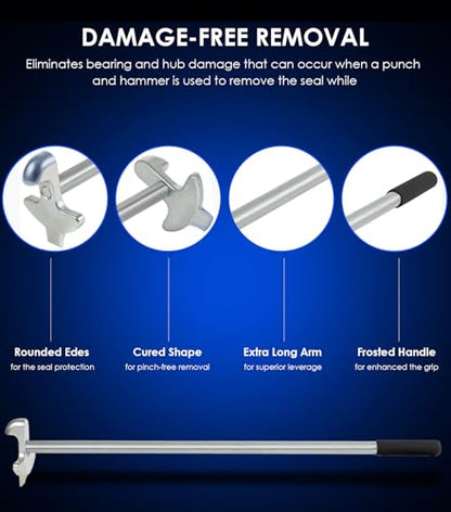 5085 Hub Oil Seal Remover Hub Oil Seal Puller Removes Hub Seals on Trailer & Truck Axles, Steering Axle Hub Oil Seal Removal Tool