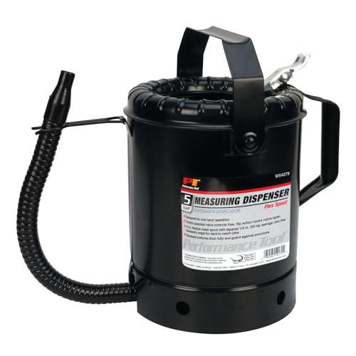 Performance Tool W54279 5-Quart Flex-Spout Measuring Dispenser Black