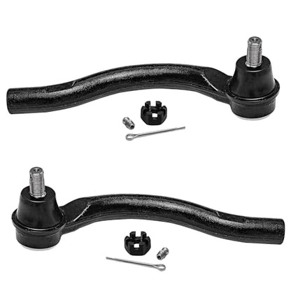 Detroit Axle - Front Steering Knuckles & Wheel Hub Outer Tie Rod Ends Replacement for 2006-2011 Honda Civic DX DX-G EX EX-L LX LX-S Sport - size: 4SU47730/Kit