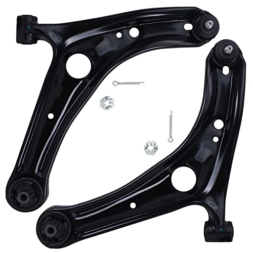 Detroit Axle - 4pc Front End Suspension Kit for Toyota Echo 2000-2005, 2 | Ready Suspension Struts w/Coil Spring Assembly 2 Lower Control Arms w/Ball Joints 2001 2002 2003 2004 Replacement - size: 4CQ1201139/Big Kit