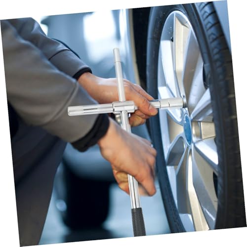 Unomor Emergency Lug Nut Wrench for Car Tire Way Lug Wrench High Torque Breaker Bar for Vehicle Maintenance