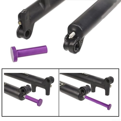 Bike Fork Damper Removal Tool, Aluminum Alloy Lower Leg Extractor for FOX 32/34/36/38/40 Shock Absorber Side(A 57mm*M8) - size: A 57mm*M8