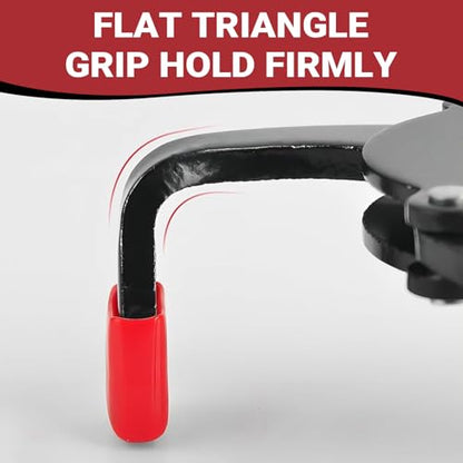 Car 3 Jaw Oil Filter Wrench, Anti-slip One-way Flat 3 Jaw Oil Filter Removal Tool, Adjustable Oil Filter Removal Tool, Universal 1/4" to 3/8" Drive Adapter, for Car (Black)
