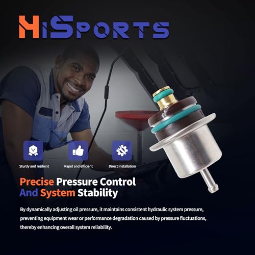 HiSport Fuel Injection Pressure Regulator PR317 Replacement for Ford Fiesta Ka Excursion Courier E-150 E-250 E350 E-450 E-550 F-150 F53 F-250 F-350 F-450 F-550 Windstar for Mercury Sable, 2.7 Bar - size: HSFPRPR317