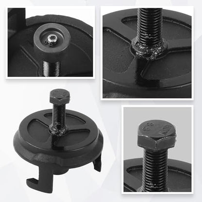 Harmonic Balancer Puller 25264 Compatible with GM Jeep Chrysler Dodge | Engine 5.3L 5.7 LS1 6.0 LS2 6.2 LS3 7.0L No Tapping LS Crank Pulley Remover ﻿LS Harmonic Balancer Mounting Puller Pulley Tool