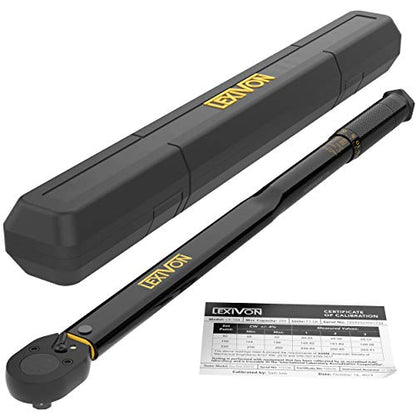 LEXIVON 1/2-Inch Drive Click Torque Wrench 25-250 Ft-Lb/33.9-338.9 Nm (LX-184) - size: 1/2"DR. 25~250 FT-LB