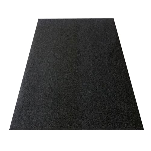 17x 7.4 ft Waterproof Oil-Resistant Garage Mat, Felt Absorbent Mat for Under Car Motorcycle, Non-Slip Backing Extra Large Floor Mats for Oil Spills – Dark Grey Black 17x 7.4 ft - color: Black