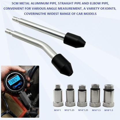 ZKTOOL LCD Digital Compression Tester Automotive,Digital Compression Gauge 250 PSI,Automotive Engine Compression Tester Adapter Kit,Engine Cylinder Compression Tester Kit - size: Digital 250 PSI | Kit