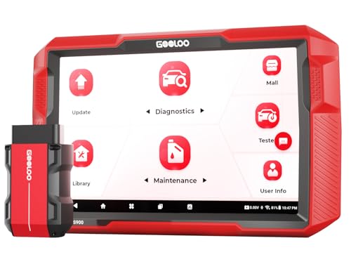 GOOLOO DS900 OBD2 Scanner Diagnostic Tool, Full System Bidirectional Scan Tool, 8" Bluetooth Car Scanner with Active Test, Check Engine Code Reader Diagnostic Scanner for All Vehicles, FCA 11 OS