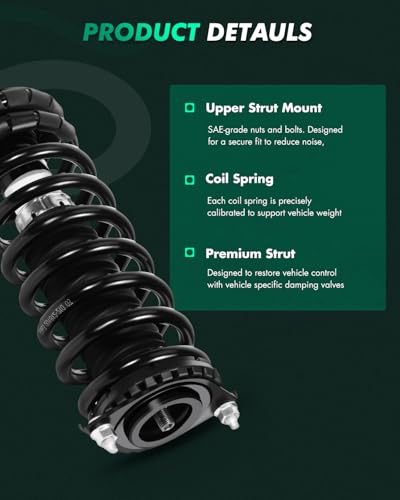 SCITOO Rear Strut Assembly Automotive Replace 1345398 Quick Struts Shock for Subaru Outback - Set of 2