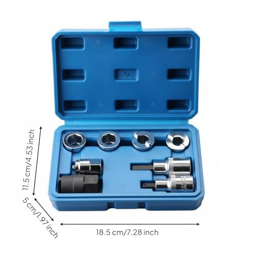 Chassis Strut Removal Kit Easy to Operate Strut Top Nut Wrench Set Portable Case Car Repair Tool for Workshop