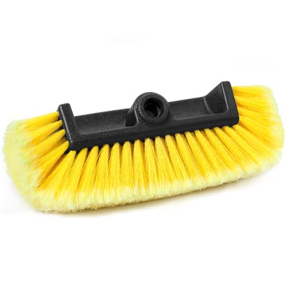 12" Car Wash Brush Head, Soft Bristle Scrub Brush, Large Durable Car Washing Brush, Wash Brushes for Vehicles, Auto, Truck, Boat, House Siding, Sweep Snow, Caravan, Solar Panel