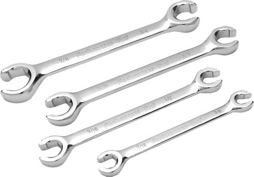 Performance Tool W30430 SAE Flare Nut Wrench, 4-Piece - size: 4pc SAE Flare Nut Wrench Set