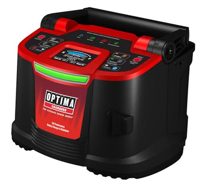 OPTIMA D1200+ 12 Volt Performance Battery Charger and Maintainer for 12v Starting Batteries Including OPTIMA HYPERCORE Lithium®, AGM and Flooded Batteries - style: Optima Digital 1200+