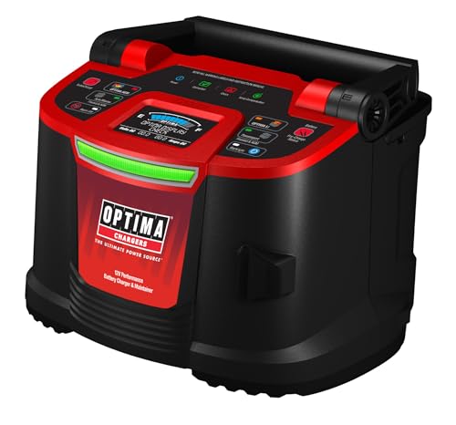 OPTIMA D1200+ 12 Volt Performance Battery Charger and Maintainer for 12v Starting Batteries Including OPTIMA HYPERCORE Lithium®, AGM and Flooded Batteries - style: Optima Digital 1200+
