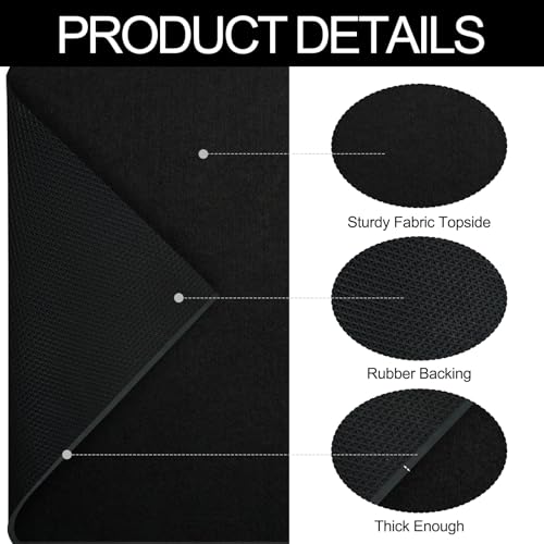 2 Pack 29”x36” Premium Oil Spill Mat, Garage Floor Mat for Under Car, Waterproof Absorbent Maintenance Pads with Rubber Backing Protect Floor from Spills, Oil Drips and Stain