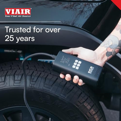 Viair Every Vehicle Carry EVC31 PRO - rechargeable, portable air compressor, dual power source, LED gauge w/preset - Tire Inflator Ideal for LT truck & suv's, cars, motorcycles, & E-bikes - style: EVC31 Pro