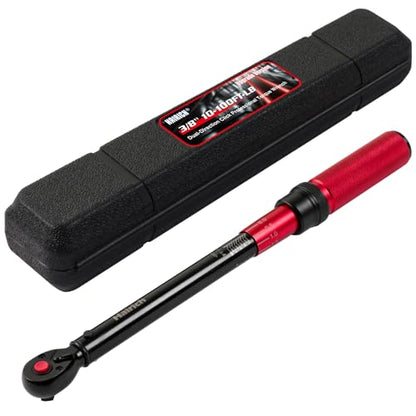 Hairich 3/8-Inch Torque Wrench, Dual-direction Torque Wrenches 10-100ft.lb/13.6-135.6Nm, 72-Tooth Dual Range Scales Torque Wrench with Quick Release Reversible Head | Dual-direction torque wrenches, 72-Tooth Dual Range Scales, Quick Release Reversible Hea