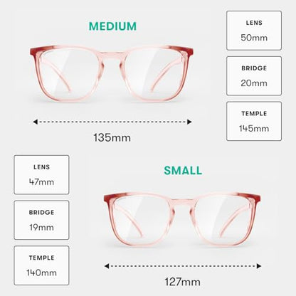 Stoggles Square Z87.1 Certified Polycarbonate Safety Glasses, Anti-Fog | Stylish, Protective, Blue-Light + UV Blocking, Top/Side Shields, Rx Ready, Unisex, Light, Scratch & Impact Resistant - color: Sangria, size: Medium