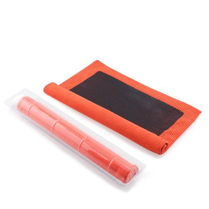 SPTA Professional Detail Products - Clay Decontamination Towel - Effective Cleaning & Release of Paint Contaminants; Fine Grade Microfiber Car Towel; Enhance Gloss & Depth of Color -12" x 12" -CB308 - color: Orange