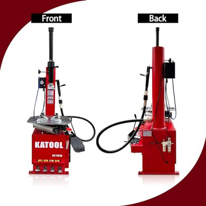 KATOOL 2.0HP Bead Blaster 24" Clamping Tire Changer Machine with 4 Aluminum Pedal KT810 Wheel Changer Tire Changer Machine Garage Equipment Auto Repair