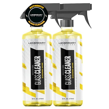 Legendary Glass Cleaner 16oz (2 Pack) - Auto Window Cleaner Spray for Car Windows & Windshield - No Streaks, Ammonia-Free, Tint Safe - Interior/Exterior Use - size: Glass Cleaner 16oz (2 Pack)
