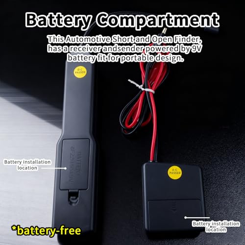 Cable Tracker Electrical, EM415 PRO Automotive Short & Open Finder, Wire Tracer with Flexible Probe, DC 6-42V Car Diagnostic Tool, Open Circuit Locator for Automotive Wiring Systems (No Battery)