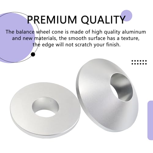 Manual Tire Wheel Changer Centering Cone, Fit for Most Passenger Car Truck, Billet Aluminum Upgrade Wheel Balancer Hold Down Cone Compatible with 1.67" Diameter Center, Fit Up to 4.4" Hub Opening - size: Large