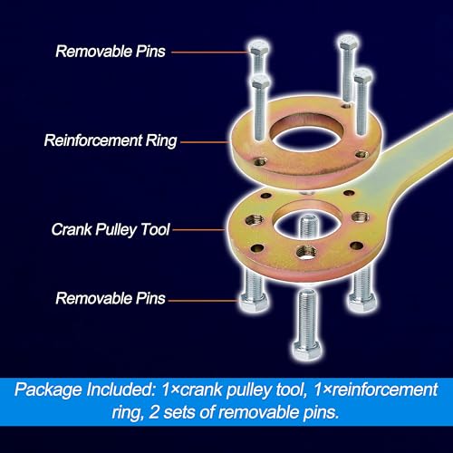 499977000 Crank Pulley Tool Kit Screw Wrench Holder Compatible with Subaru | Compatible with Impreza EJ, Legacy, Outback, Forester XT, Baja, SVX, Saab 9-2X, Replaces 499977100/300/400, Steel
