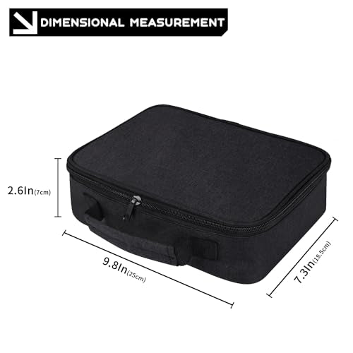 138 Hole Portable Socket Organizer, Drill Bit Organizer Drill Bit Holder Bit Pouch 1/4-Inch, 3/8-Inch, 1/2-Inch,Screwdriver Bit Organizer Drive Bit Adapter Storage Drill Bit Case Only