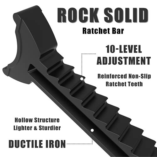Torin AT43202B Steel Jack Stands: 3 Ton (6,000 lb) Capacity, Black, 1 Pair - style: Jack Stand