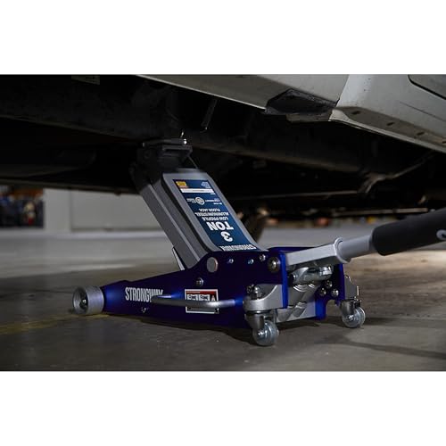 Strongway Low-Profile Aluminum/Steel Floor Jack, 3-Ton Capacity, 3.3in.–18.3in. Lift Range - style: 3 Ton
