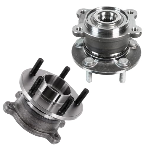 Detroit Axle - 2 Rear Wheel Bearing Hubs Assembly for 2013-2019 Ford Escape AWD, 2015-2019 Lincoln MKC AWD 5 Lugs 2016 2017 2018 Wheel Bearing and Hubs Replacement - style: 512500x2/Pair