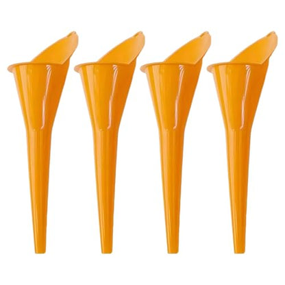 Long Neck Oil Funnel, Plastic Spill Saver Funnels, 4PCS | Multi-Function Funnel for All Automotive Oils, Water, Diesel Fuel, Lubricants, Engine Oils, Kerosene and Other Liquids - color: 4PCS