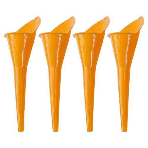 Long Neck Oil Funnel, Plastic Spill Saver Funnels, 4PCS | Multi-Function Funnel for All Automotive Oils, Water, Diesel Fuel, Lubricants, Engine Oils, Kerosene and Other Liquids - color: 4PCS