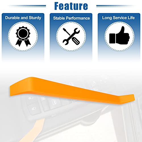 X AUTOHAUX 1pcs Tooling Panel Removal Tool Car Pry Tool Kit for Car Audio Interior Removal Trim Tool Orange