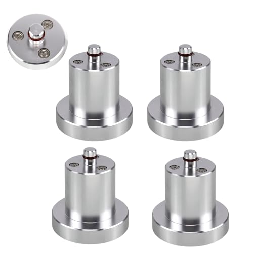 RULLINE Jack Lifting Jack Pad Lift Point Adapter with Magnetic（Magnet Reinforcement to Prevent Falling Off） Compatible with Rivian R1T R1S -4 Pack with Storage - style: Magnetic and Screw Reinforcement