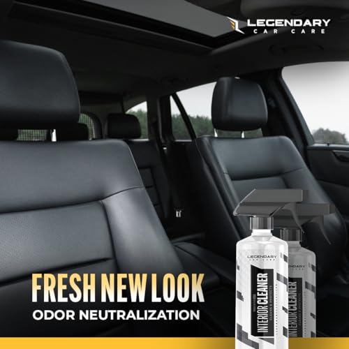 Legendary Interior Cleaner 16oz (2Pack) - All Purpose Interior Detailer & Carpet Cleaner for Cars - Safe on Leather, Plastic, Vinyl, Upholstery & Dashboard - UV Protectant - Tough on Stains & Dirt - size: 16 Fl Oz (Pack of 2)