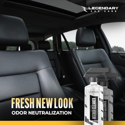 Legendary Interior Cleaner 16oz (2Pack) - All Purpose Interior Detailer & Carpet Cleaner for Cars - Safe on Leather, Plastic, Vinyl, Upholstery & Dashboard - UV Protectant - Tough on Stains & Dirt - size: 16 Fl Oz (Pack of 2)