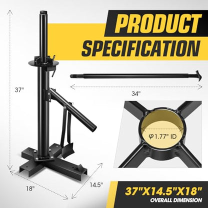 DNA Motoring Manual Tire Changer Portable Hand Bead Breaker Tire Machine for 15" to 21" Tires Tire Mounting Machine for Car Truck Home Garage Small Auto Shop, TOOLS-00781