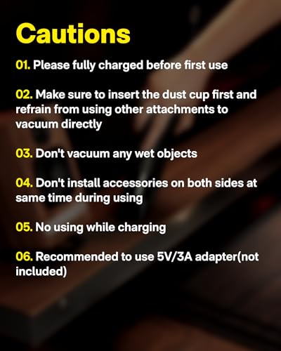 HOTO Handheld Vacuum Cleaner Cordless, Mini Vacuum Cleaner with 15000Pa Suction Power, Compressed Electric Air Duster Air Blower for Desk, PC Setup, Keyboard, Coffee Station Grounds