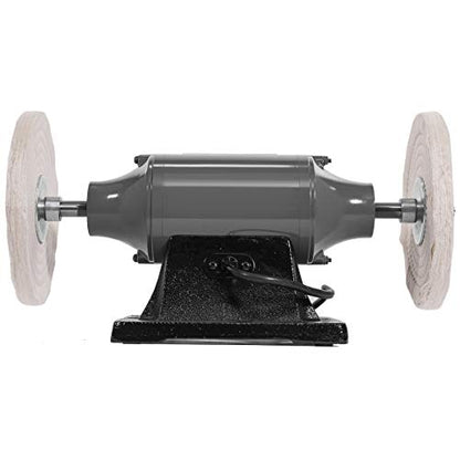 XtremepowerUS 8" Bench Polishing Buffer Machine, 3/4 HP Heavy-Duty Buffer Grinder, Dual Wheel Metal Polisher for Steel, Aluminum, Brass, Chrome, Automotive & Jewelry Polishing - size: 8" Buffer Grinder